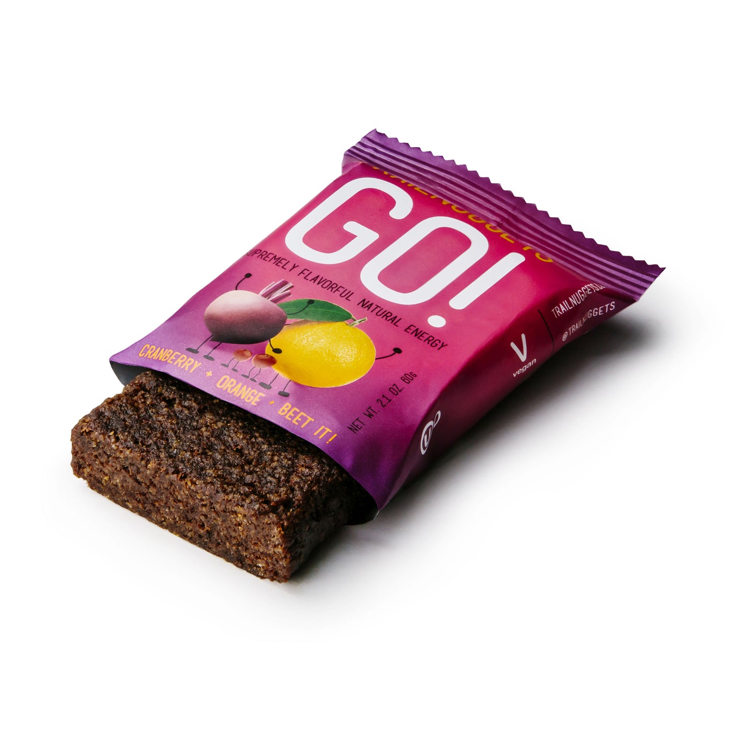 Trailnuggets GO! Beet + Orange + Cranberry Energy Bar